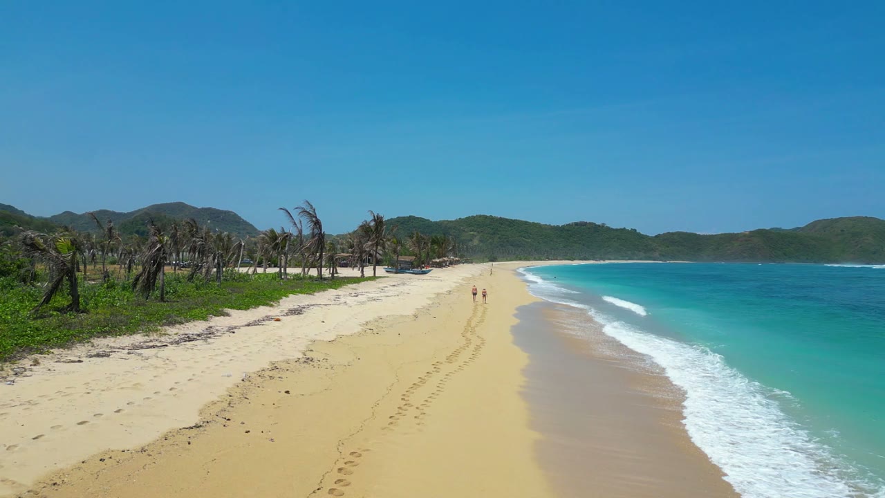 South Lombok coastline and beach
